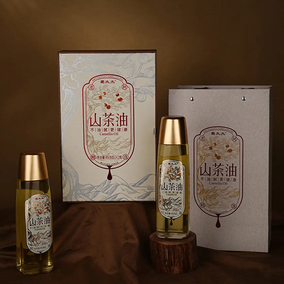蜀太太山茶油双瓶装礼盒